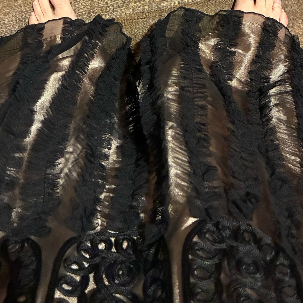 Sue Wong Nocturne Black Strapless Long Sequin Beaded Dress Sz 12 - Picture 6 of 6